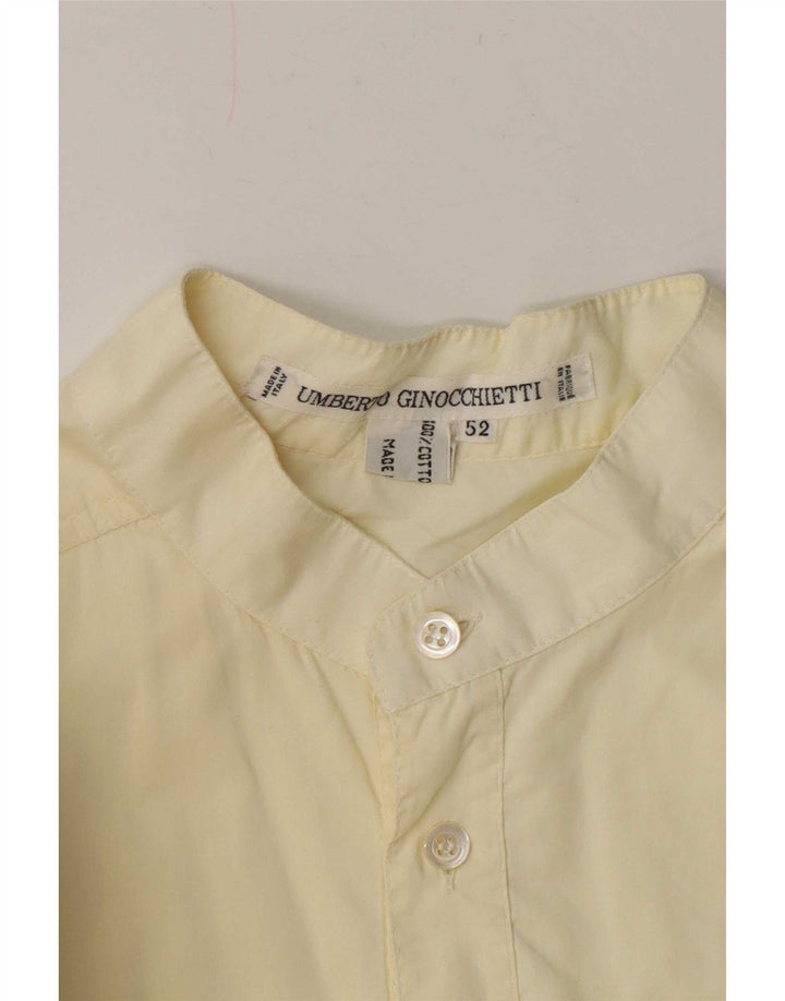 Pulôver masculino de manga curta Umberto Ginocchietti IT 52 grande amarelo