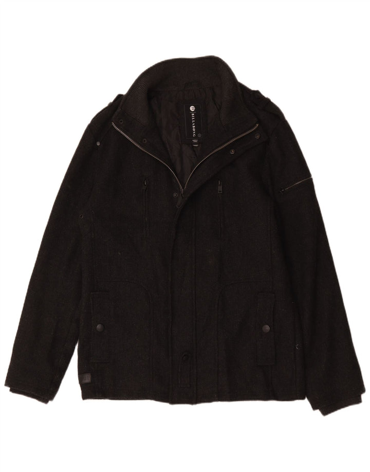 Jaqueta militar masculina Billabong UK 40 poliéster cinza grande
