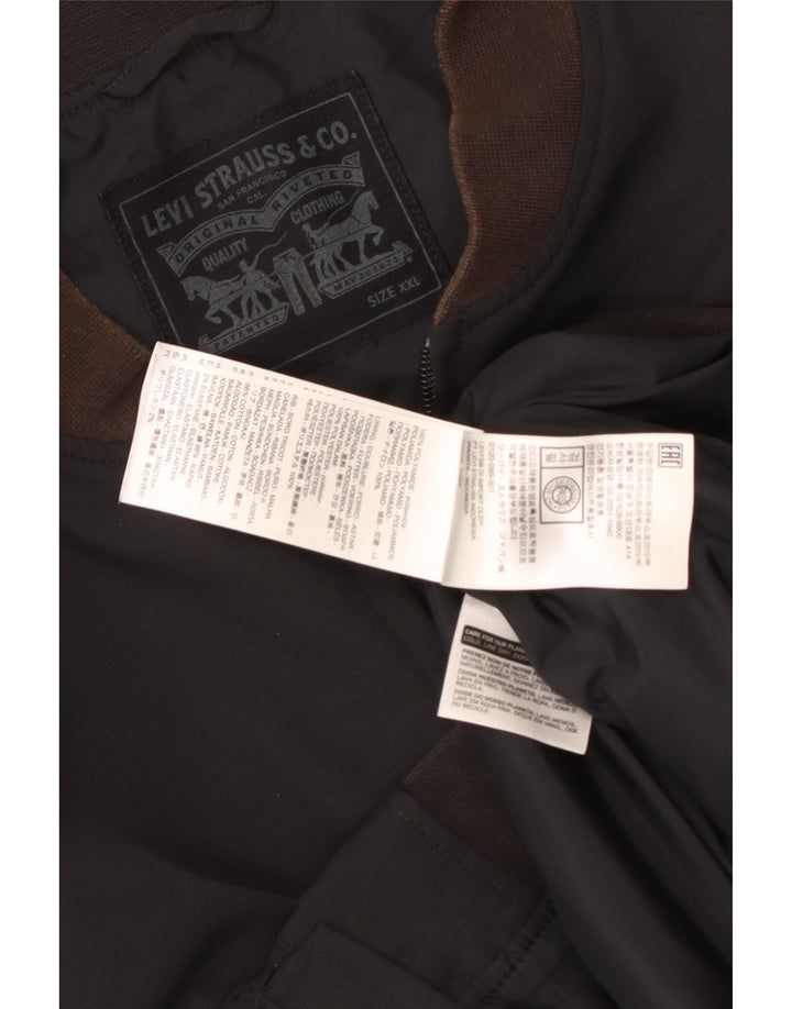 Jaqueta bomber masculina Levi's UK 44 2XL poliamida preta
