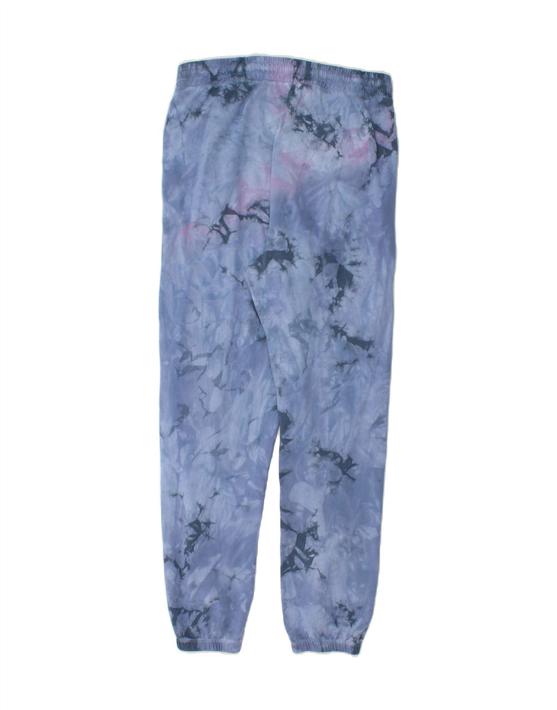 VERO MODA Womens Tracksuit Trousers Joggers UK 10 Medium Blue Tie Dye Vintage Vero Moda and Second-Hand Vero Moda from Messina Hembry 