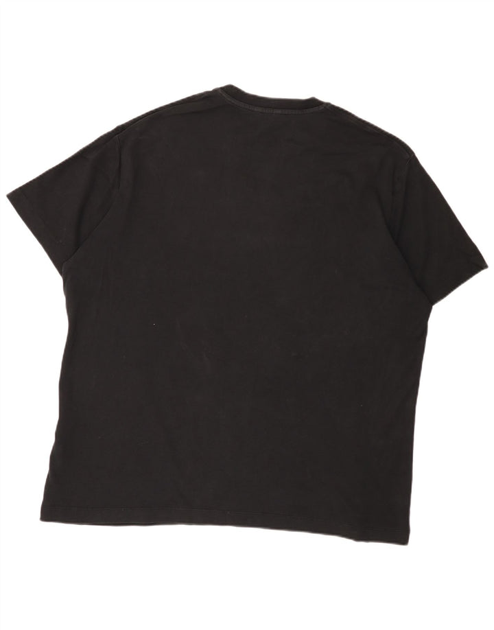Camiseta masculina Massimo Dutti Top 2XL algodão preto