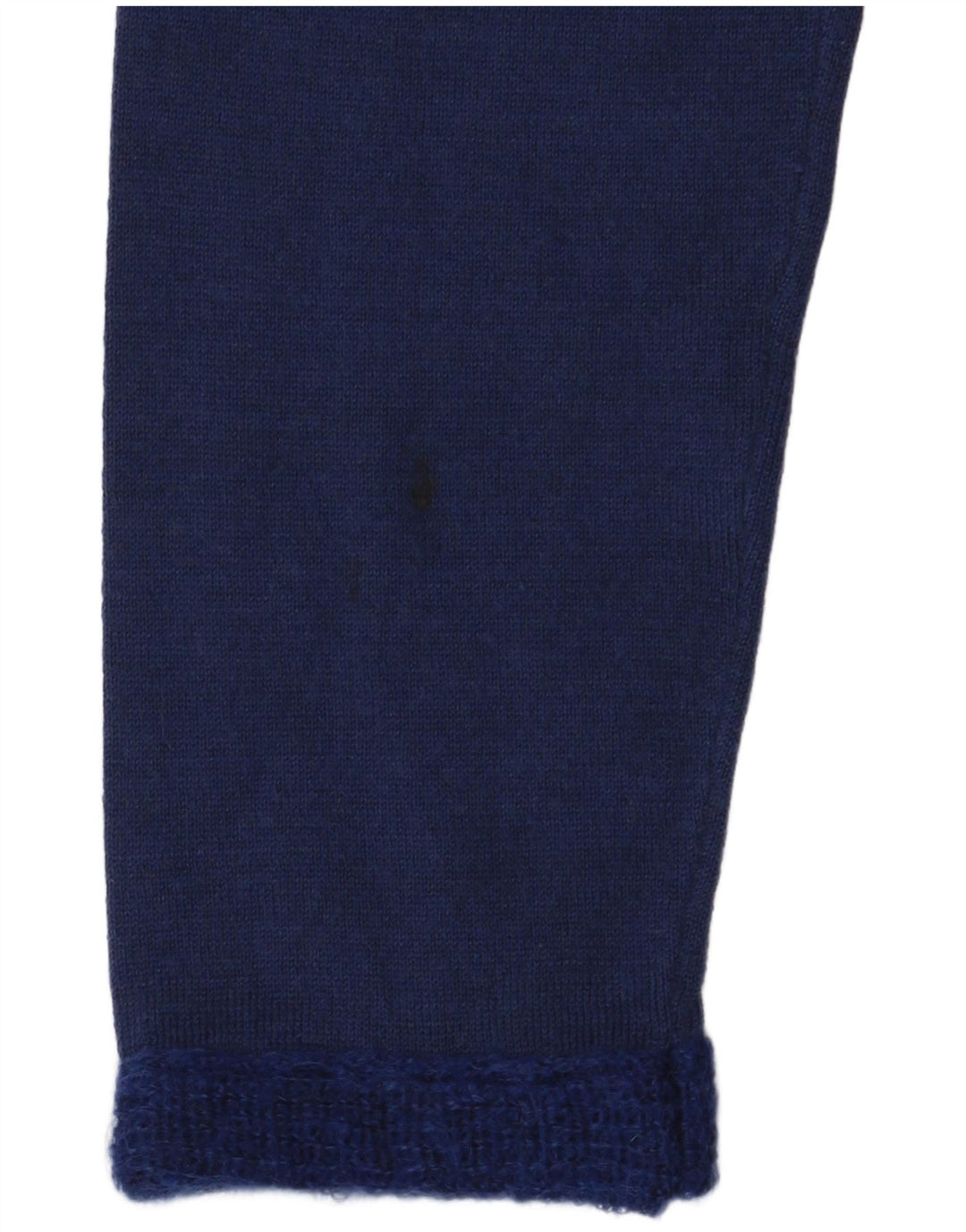 Suéter feminino Guess marciano com gola tartaruga EUA 3 pequeno lã azul marinho