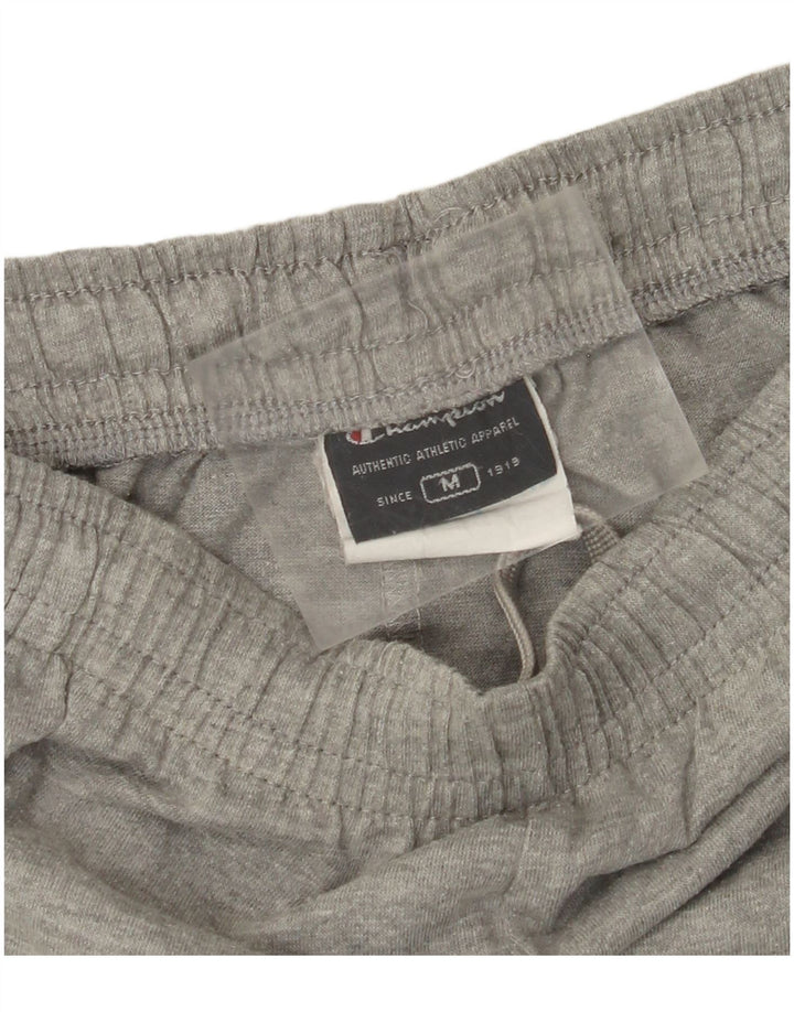Shorts esportivos masculinos CHAMPION algodão colorblock cinza médio