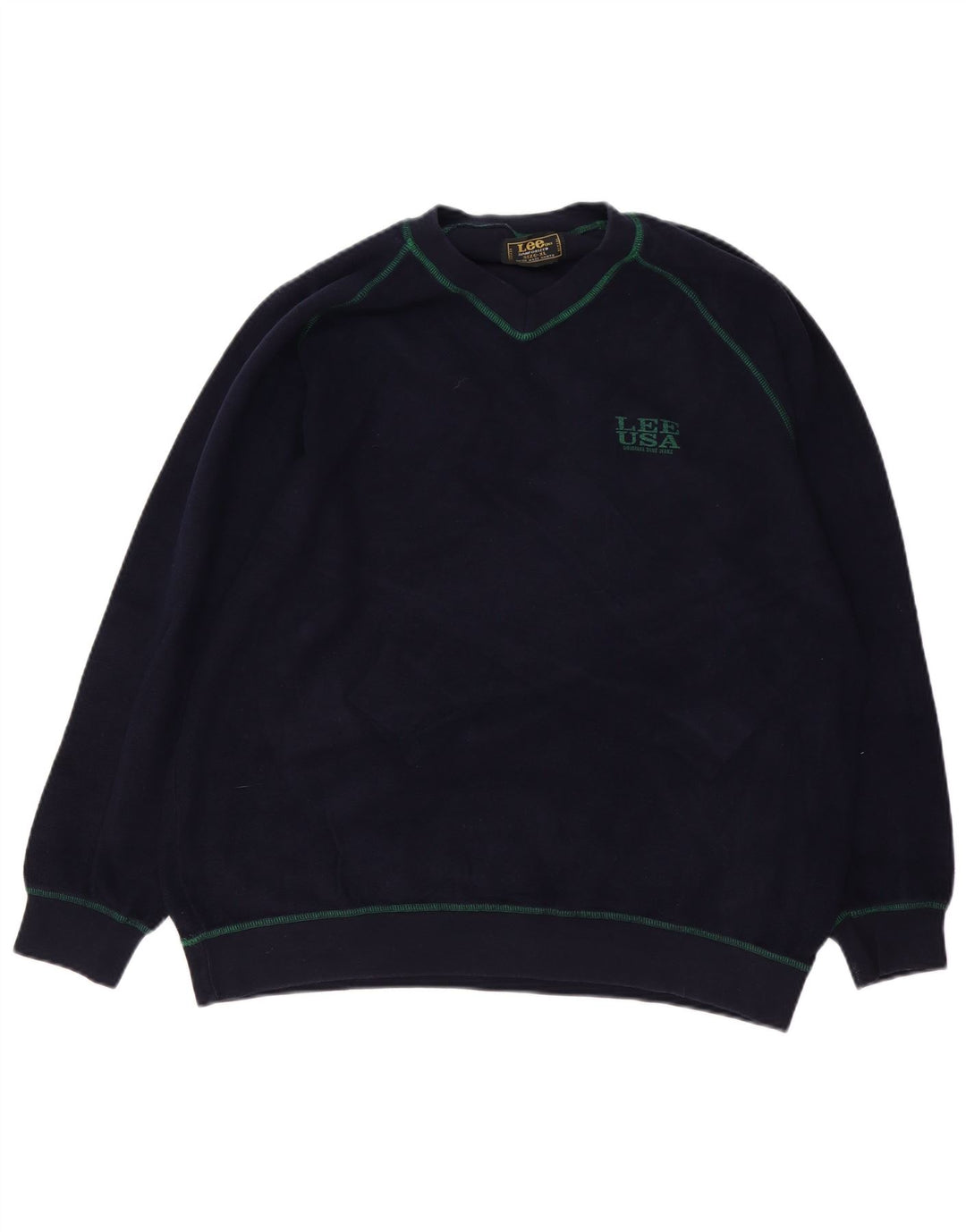 Moletom masculino LEE Jumper XL azul marinho algodão