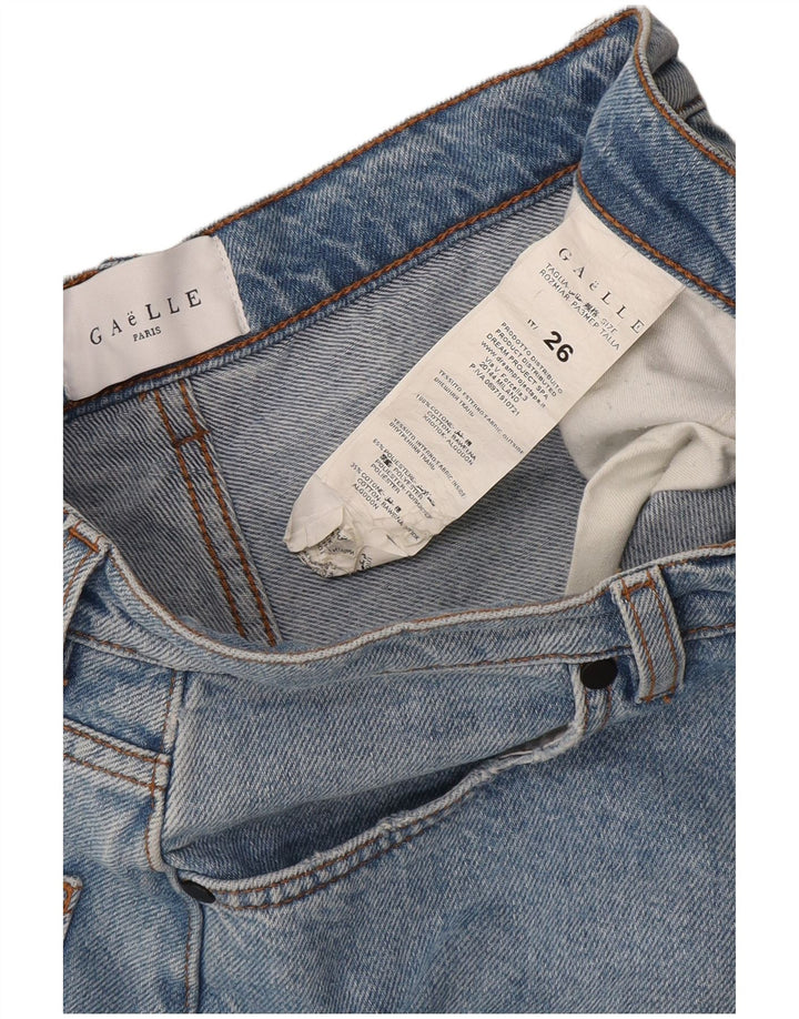 Gaelle Womens Denim Skort W26 Pequeno Azul Algodão
