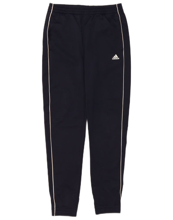Adidas meninos calças de treino joggers 13-14 anos azul marinho poliéster