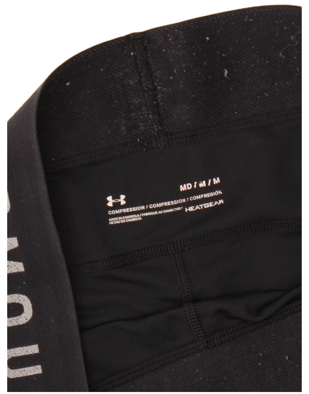 Leggings femininas Under ARMOUR Heat Gear Graphic UK 12 médio preto