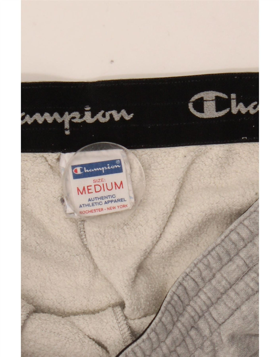 Calça esportiva masculina Champion Joggers de algodão cinza médio