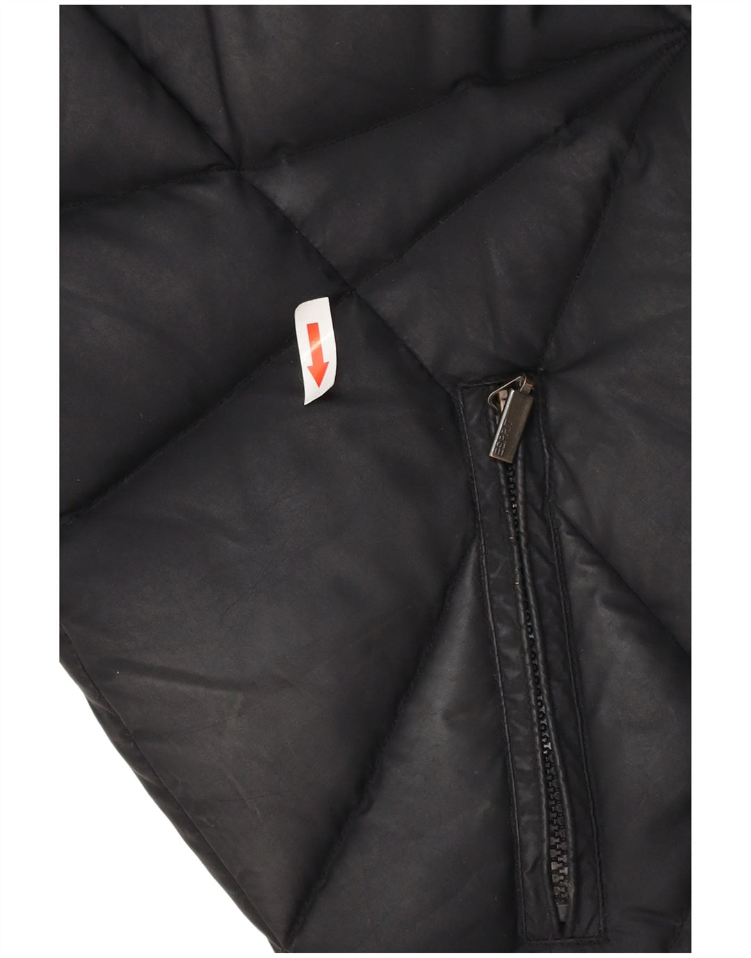 Jaqueta acolchoada feminina Esprit UK 16 grande poliéster preto