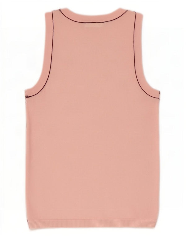 Colete feminino Zara UK 8 pequeno viscose rosa