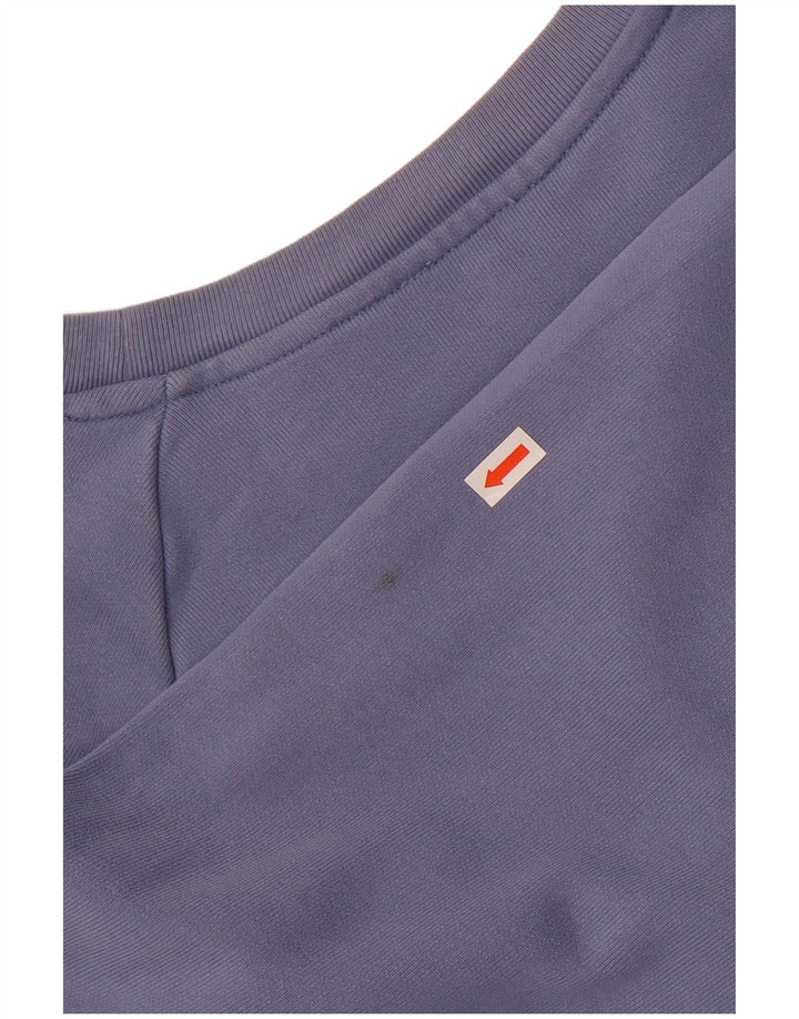 Levi's Womens Oversized Crop Graphic Moletom Jumper Reino Unido 16 Grande Azul