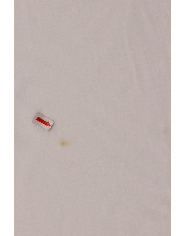 Avirex camiseta feminina cropped com estampa gráfica UK 22 2XL algodão branco