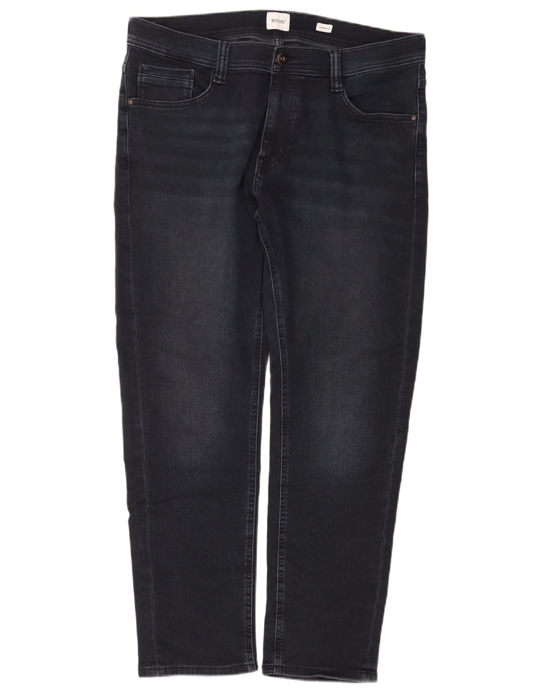 MUSTANG Masculino Oregon Slim Jeans W35 L30 Azul Marinho Algodão