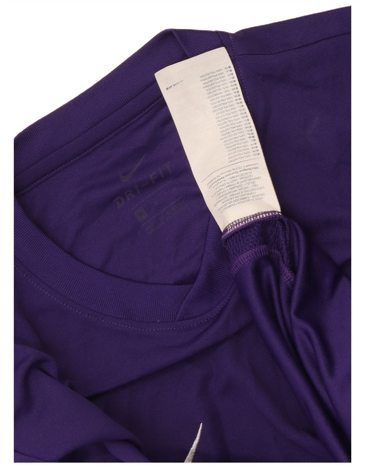 Nike Mens Camiseta Top Médio Roxo Poliéster