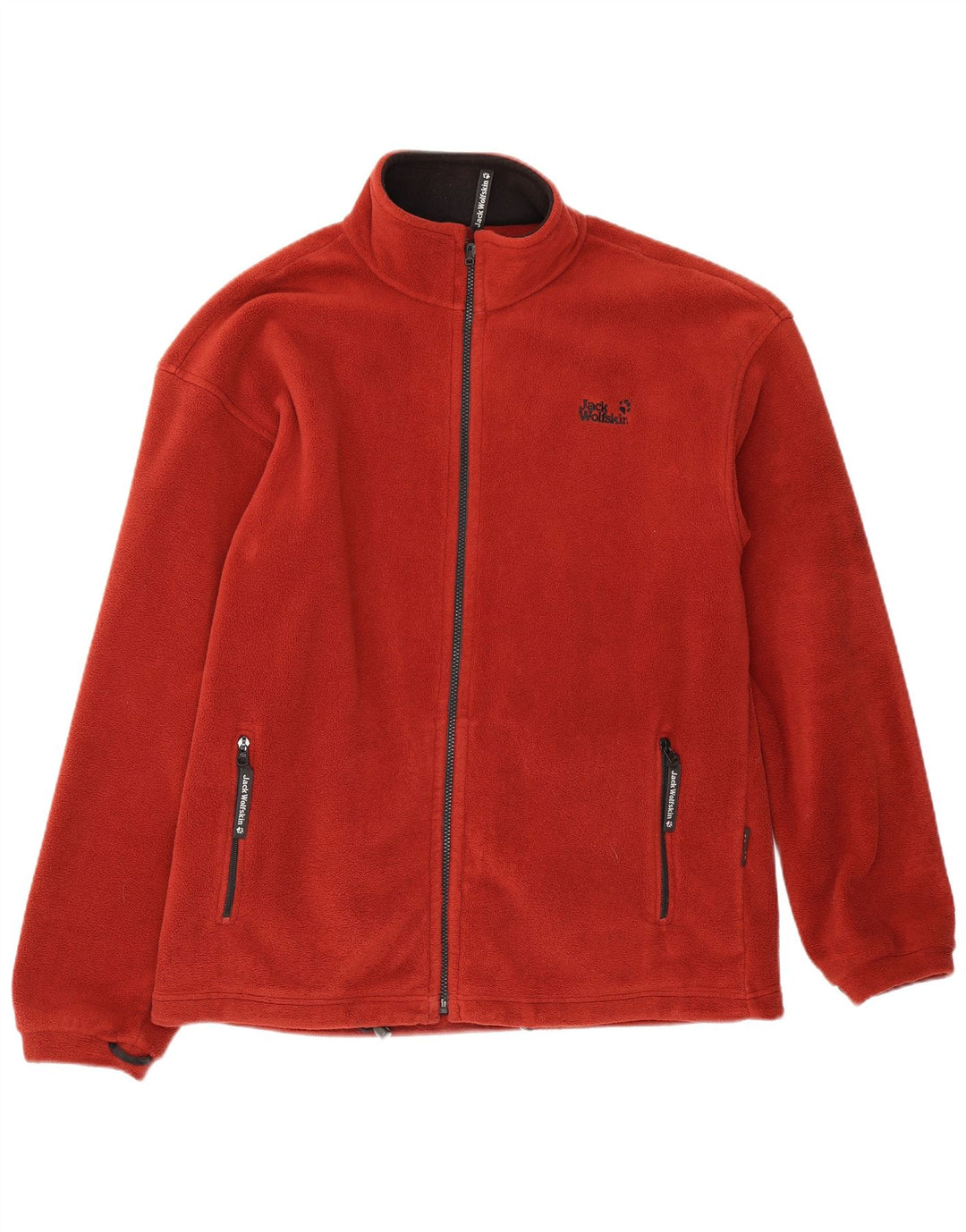 Jaqueta masculina de lã Jack Wolfskin UK 42 XL poliéster vermelho