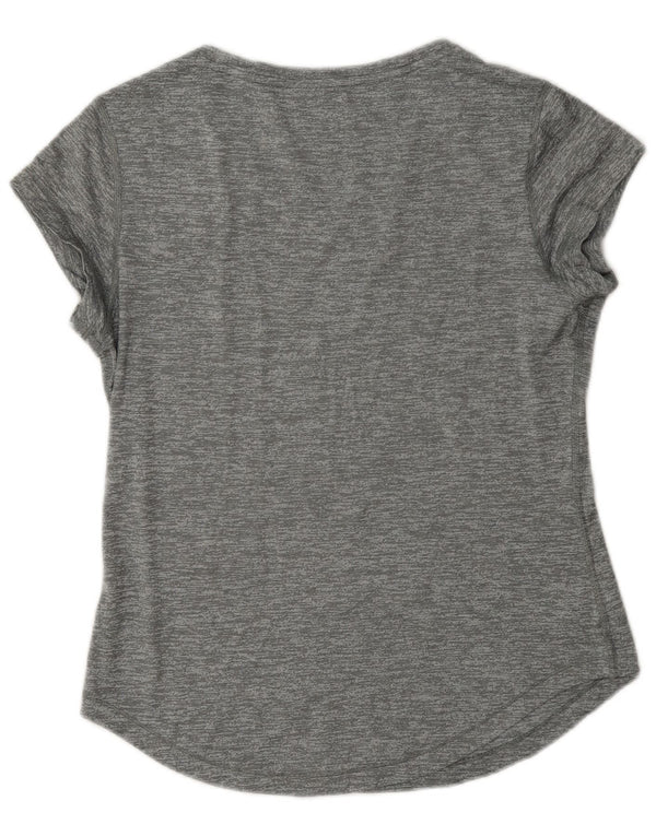 Camiseta feminina Puma Graphic UK 14 grande cinza manchada