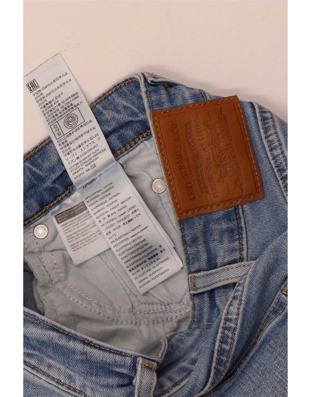 Calça Jeans Levis Feminina 725 High Rise Bootcut W24 L28 Azul Algodão
