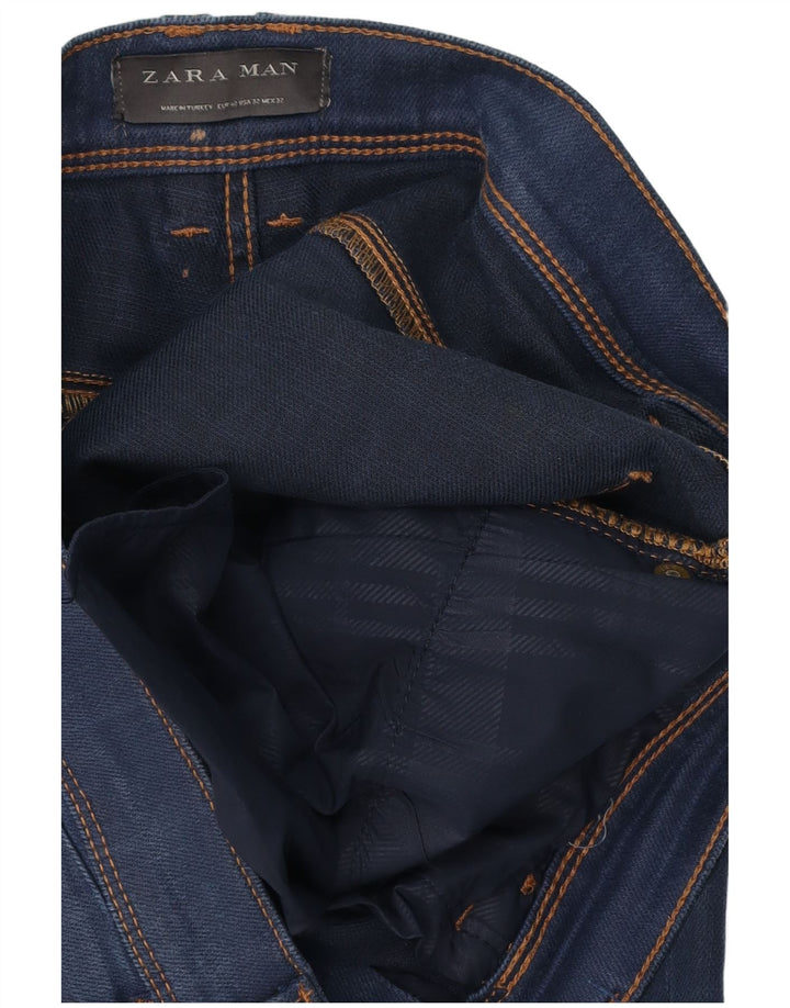 Zara Mens Slim Jeans EU 42 Grande W32 L31 Azul Marinho