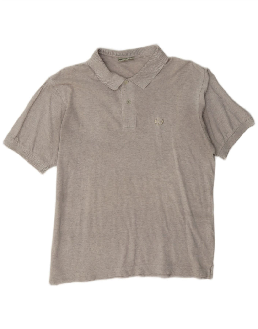 Camisa polo masculina Sergio Tacchini IT 50 algodão cinza médio
