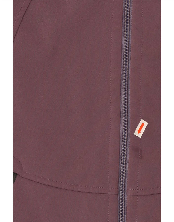 Jaqueta corta-vento feminina Jack Wolfskin Reino Unido 8 poliéster roxo pequeno