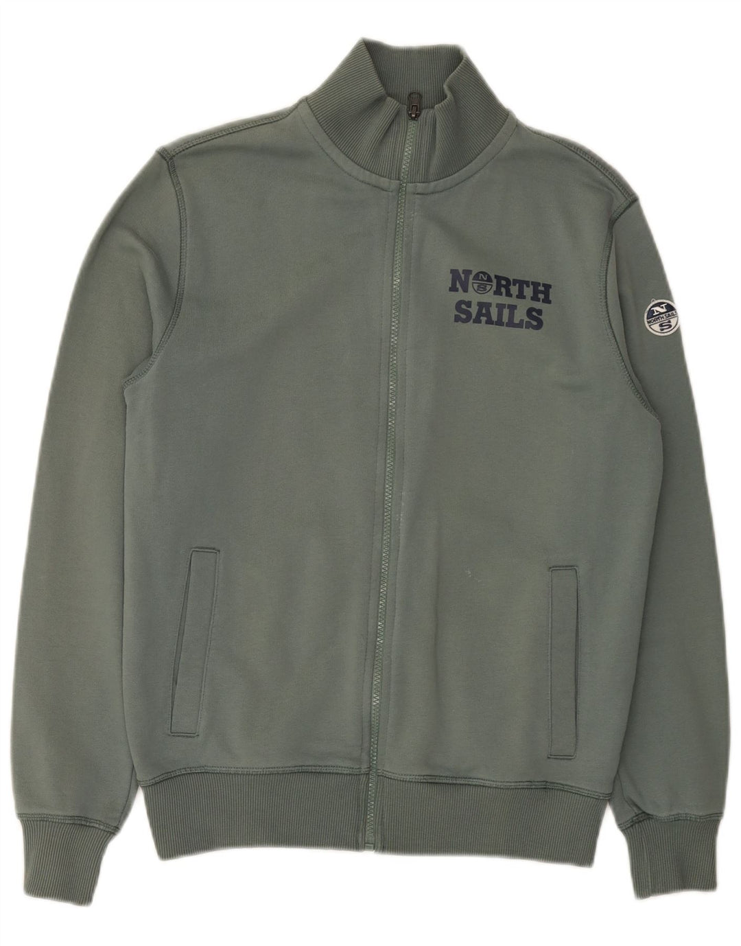 Jaqueta masculina North Sails com agasalho gráfico 2XS algodão verde