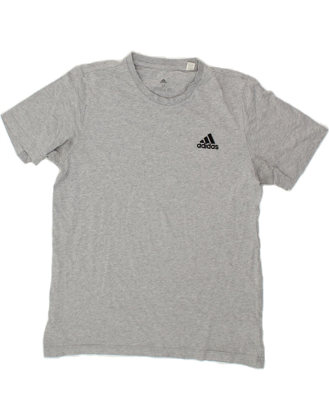 ADIDAS Mens T-Shirt Top Medium Grey Cotton Vintage Adidas and Second-Hand Adidas from Messina Hembry 