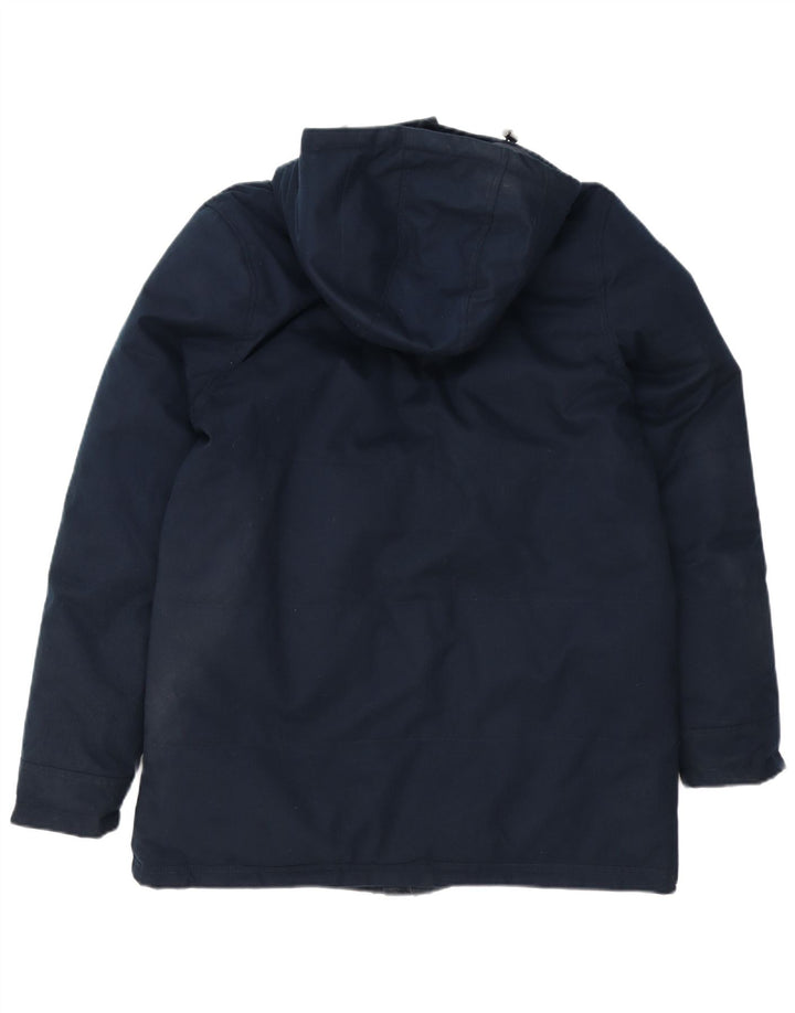 Jaqueta acolchoada com capuz masculina da roupa da tripulação Poliéster azul marinho pequeno Reino Unido 36