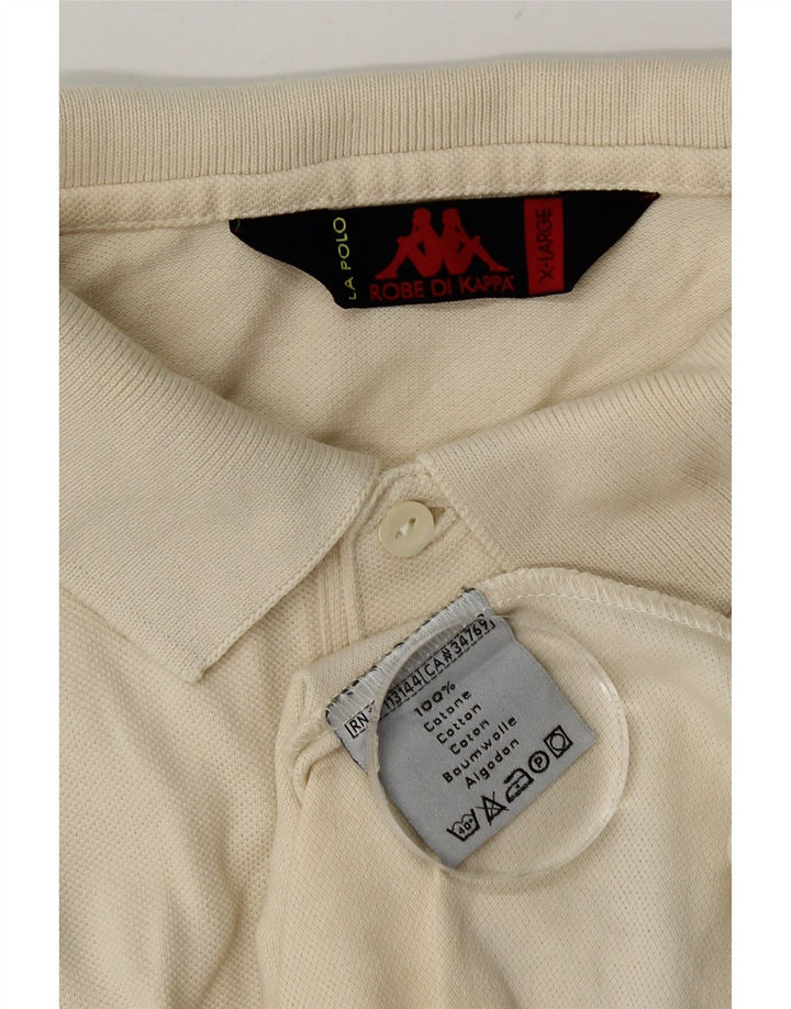 Camisa polo masculina Kappa XL algodão branco