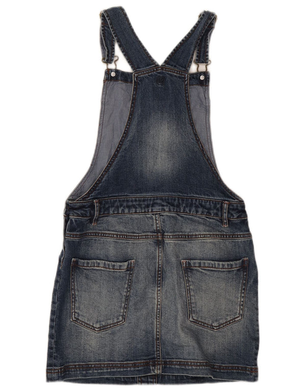 Saia jeans feminina Fat Face Dungaree 12-13 anos W28 algodão azul