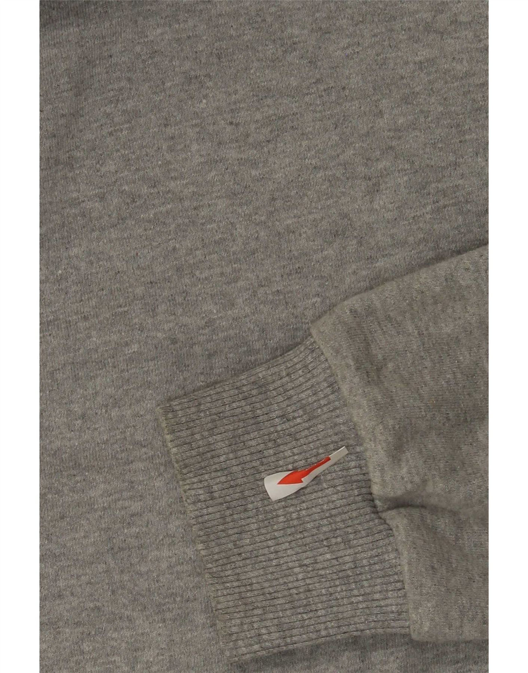 Suéter com capuz gráfico masculino The North Face algodão cinza médio