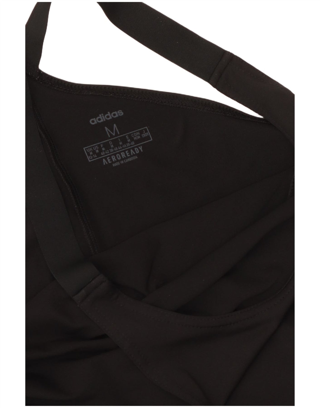 Adidas Aeroready Vest Top UK 12/14 Médio Preto