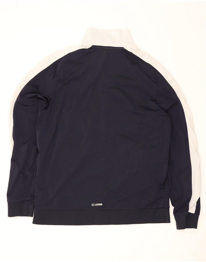 Puma Mens Tracksuit Top Jacket grande bloco colorido azul marinho