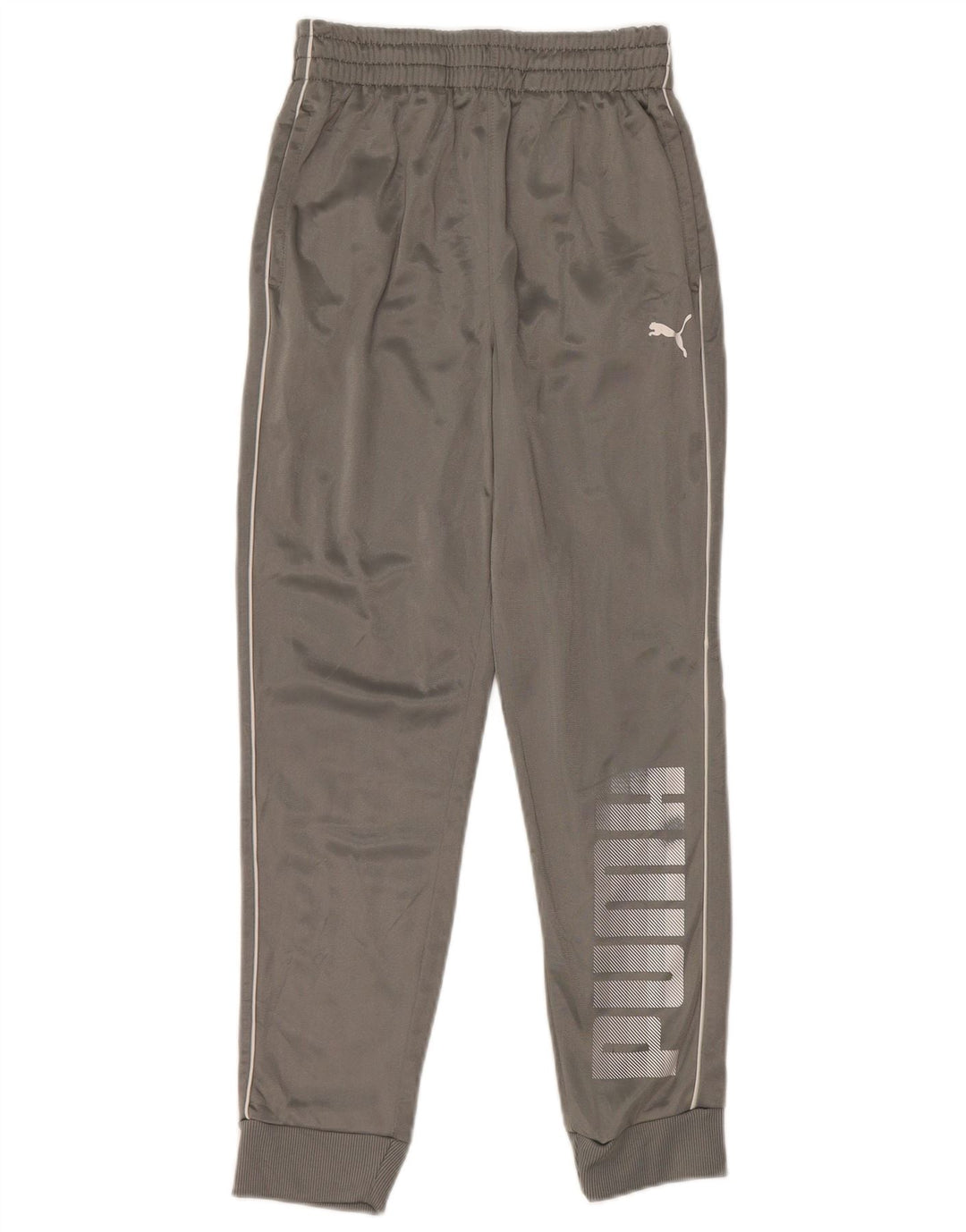 Calça de treino Puma Boys Graphic Joggers 10-11 anos cinza poliéster