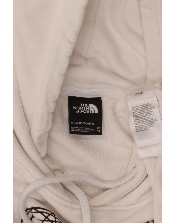THE NORTH FACE Suéter feminino oversized com capuz e corte gráfico Reino Unido 6 XS branco