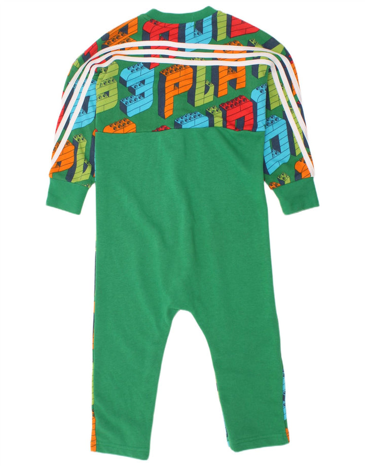 Macacão Adidas Boys Graphic manga comprida 2-3 anos verde