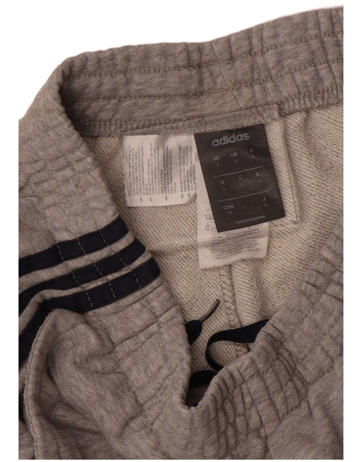 ADIDAS Mens Sport Shorts Pequeno Algodão Cinza