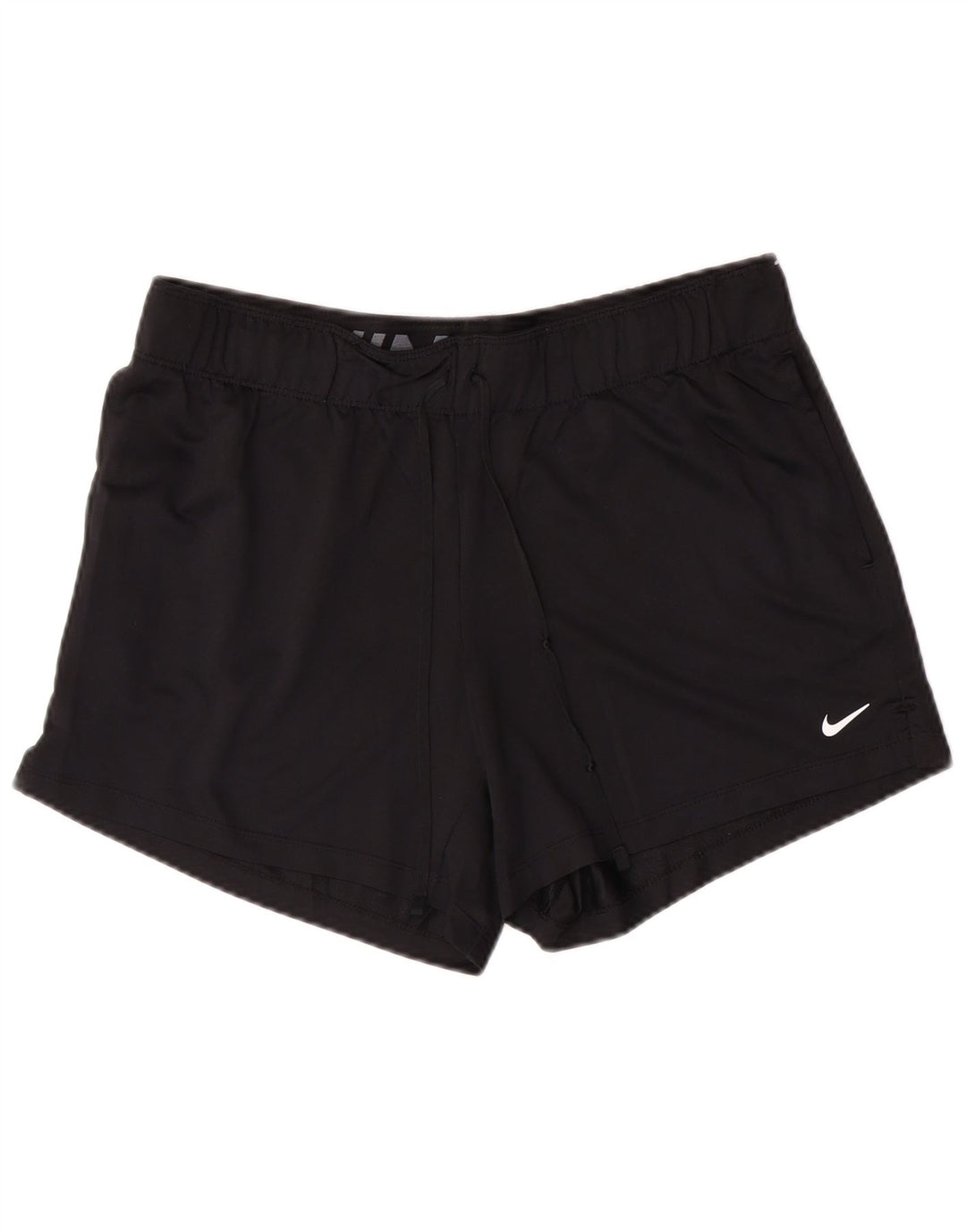 Shorts esportivos femininos NIKE Dri Fit UK 14 médio preto poliéster