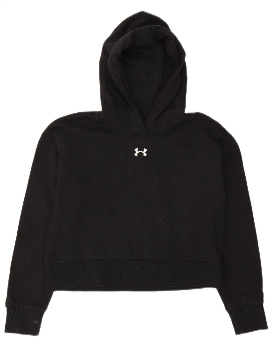 Suéter com capuz para meninas UNDER ARMOUR 9-10 anos médio algodão preto