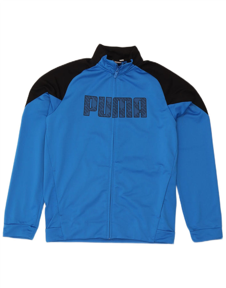 Jaqueta Puma Boys Graphic Tracksuit Top 15-16 Anos Azul Colorblock