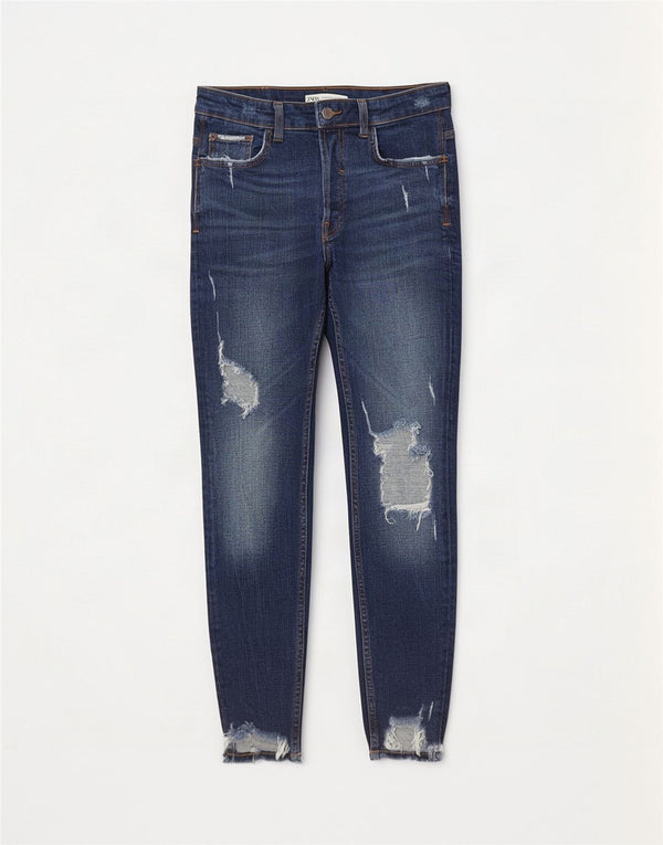 Calça jeans skinny masculina Zara EU 40 médio W31 L28 azul