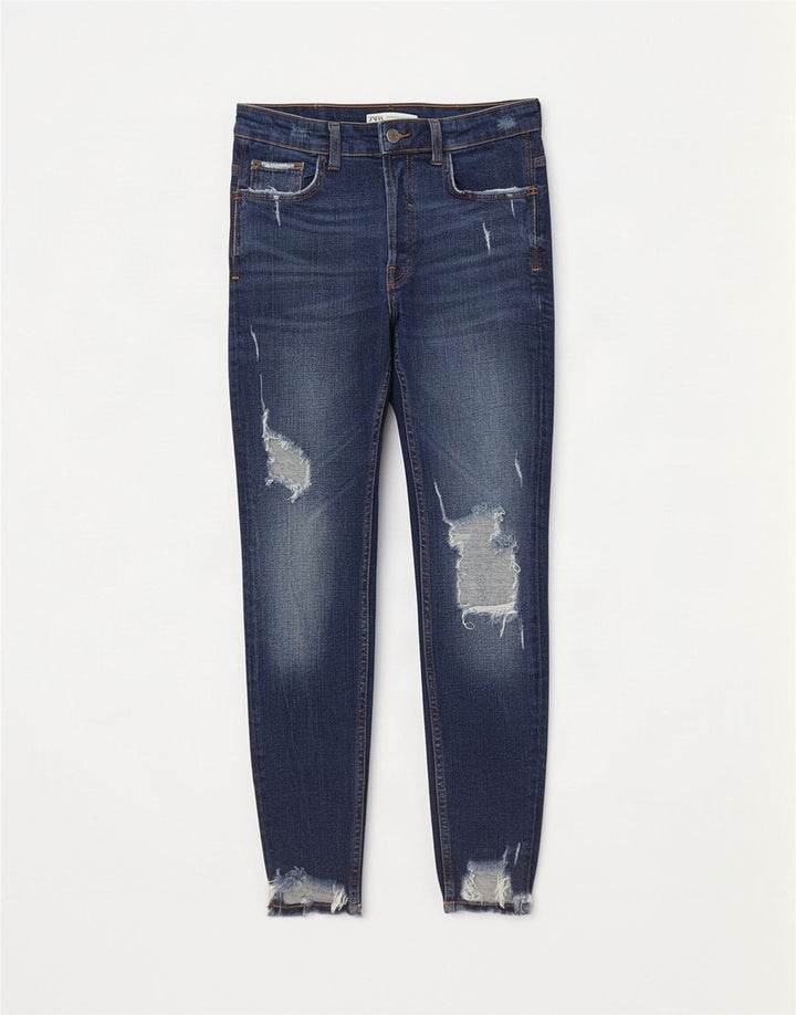Calça jeans skinny masculina Zara EU 40 médio W31 L28 azul