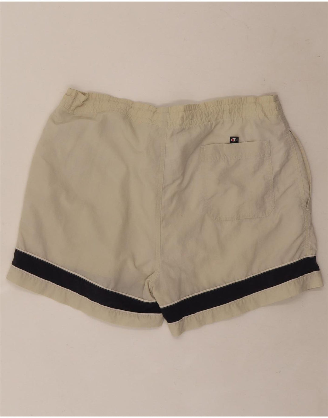Shorts de natação masculino Champion médio bege colorblock