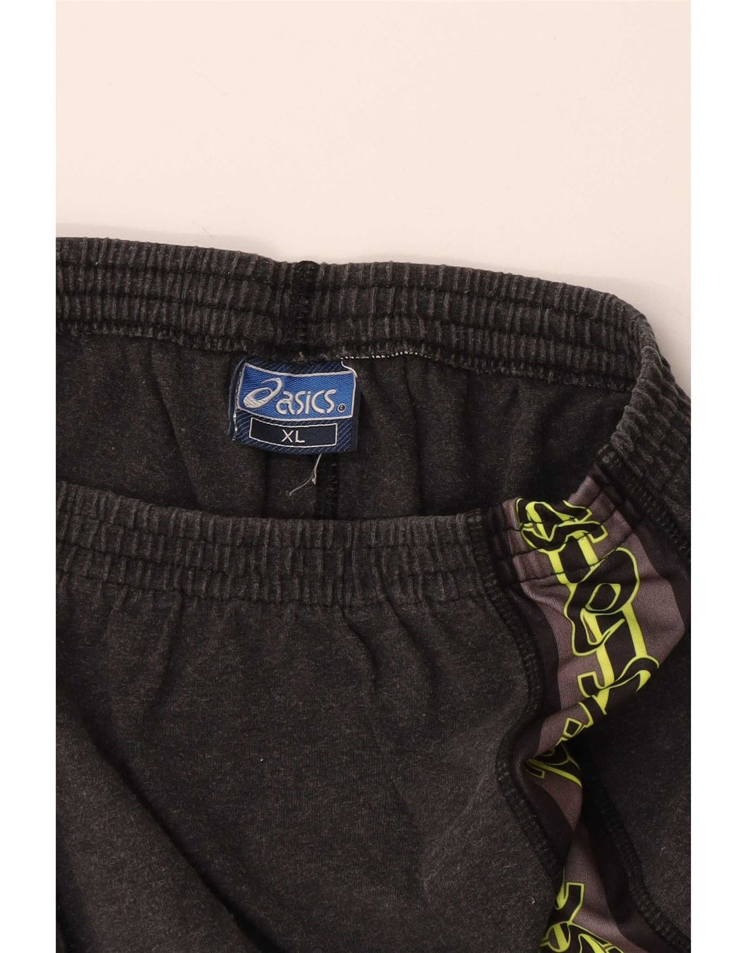 Shorts esportivos gráficos masculinos Asics XL cinza algodão