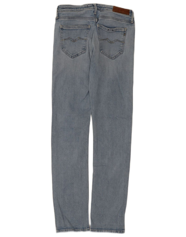 Replay Jeans Slim Feminino W27 L30 Azul Algodão