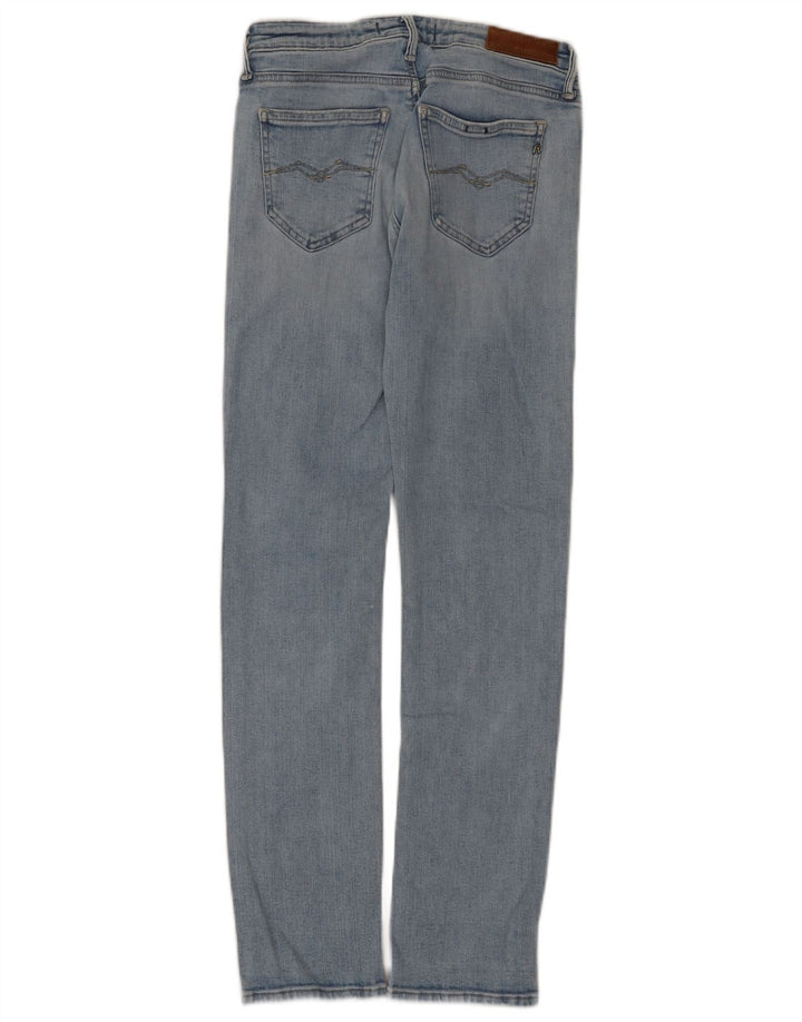Replay Jeans Slim Feminino W27 L30 Azul Algodão
