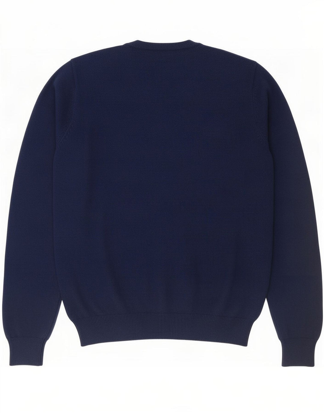 Suéter masculino Marks & Spencer regular fit com decote em V azul marinho médio