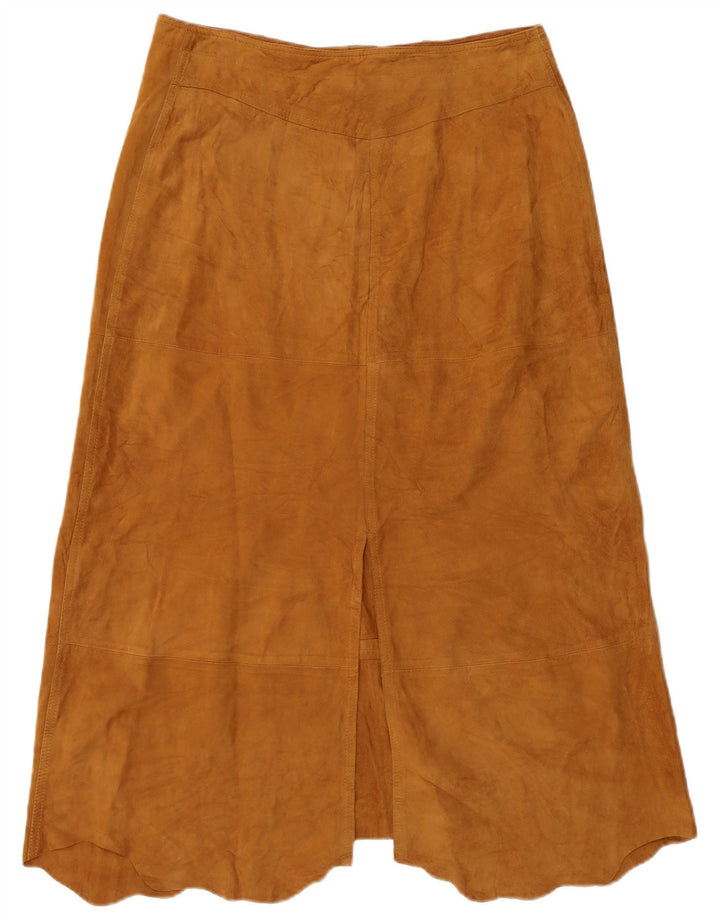 Saia feminina Conbipel cintura alta linha A IT 48 XL W32 couro marrom