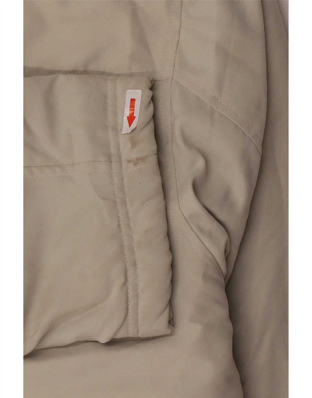 Jaqueta bomber masculina vintage UK 42 XL bege Colourblock poliéster