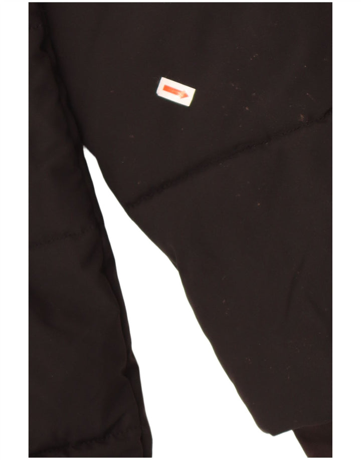 Jaqueta Parka Feminina Superdry com Capuz Gráfico Reino Unido 14 Médio Preto Inverno