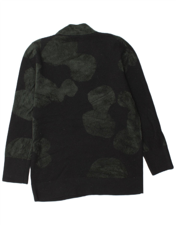 Suéter feminino Cos com gola tartaruga Reino Unido 10 pequeno preto colorblock lã